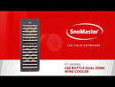 SnoMaster Dual Zone Wine Cooler 158 Bottle Pro Series VT-181PRO-2
