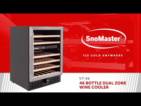 SnoMaster Wine Cooler 46 Bottle Dual Zone VT-46 - 0