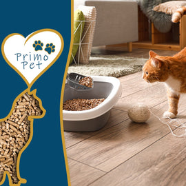 Image of a PRIMO PET Premium Wood Pellet Cat / Animal Litter -100% Natural - 15kg 2
