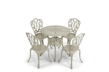 Anray 4 Seater Lisa with 78cm Patio Table Set ROUND - Sand Beige